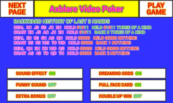 Ax Video Poker screenshot 6