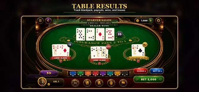 Blackjack 21: Casino Card Game screenshot 3