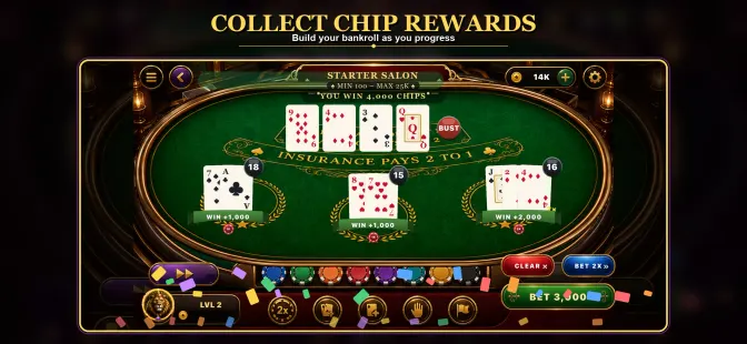 Blackjack 21: Casino Card Game screenshot 4