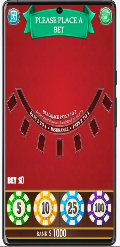 Blackjack : Offline 21 Game screenshot 2