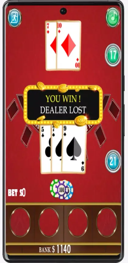 Blackjack : Offline 21 Game screenshot 4