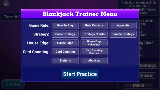 Blackjack Trainer All in one screenshot 5