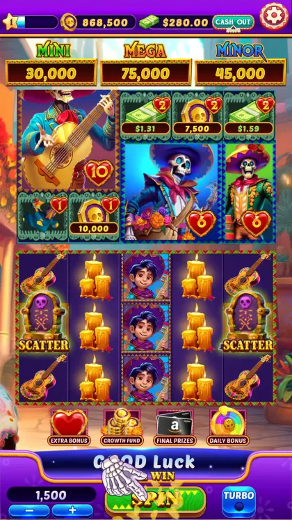 Dead and Love slots screenshot 1