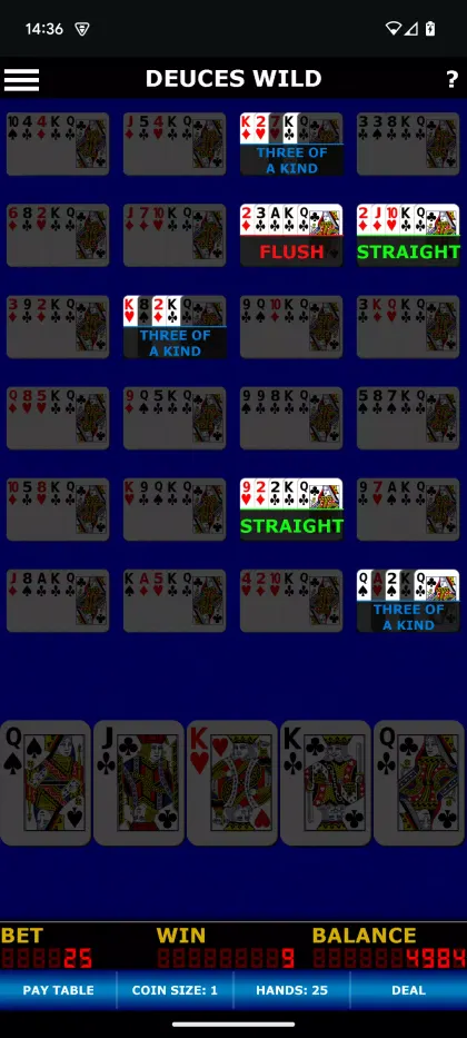 Deuces Wild Video Poker screenshot 3