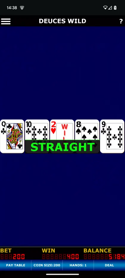Deuces Wild Video Poker screenshot 4