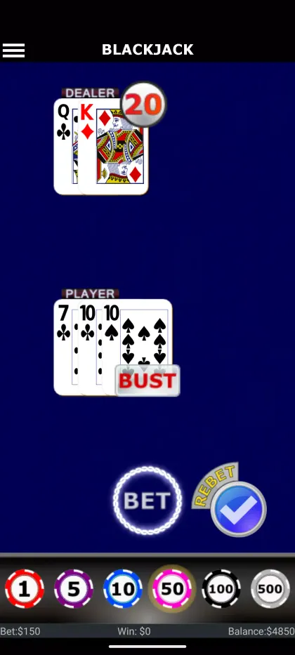 Double Exposure Blackjack screenshot 2