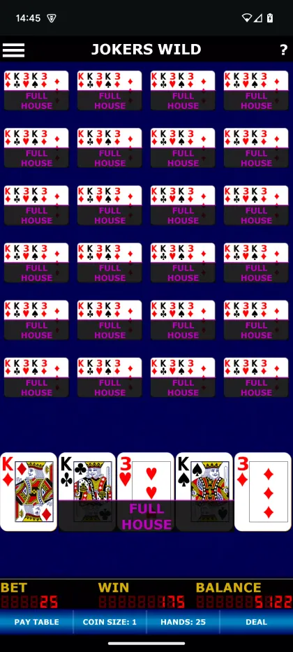 Joker Wild Video Poker screenshot 1