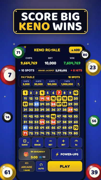Keno Games: Live Jackpots screenshot 2
