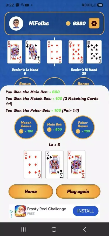 Match'em Hi-Lo screenshot 6