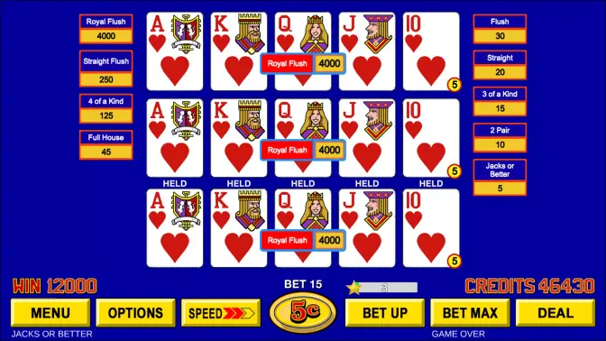 Video Poker ™ - Classic Games screenshot 2