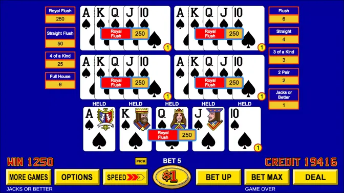 Video Poker ™ - Classic Games screenshot 4