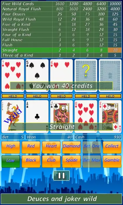 Video Poker Slot Machine screenshot 3